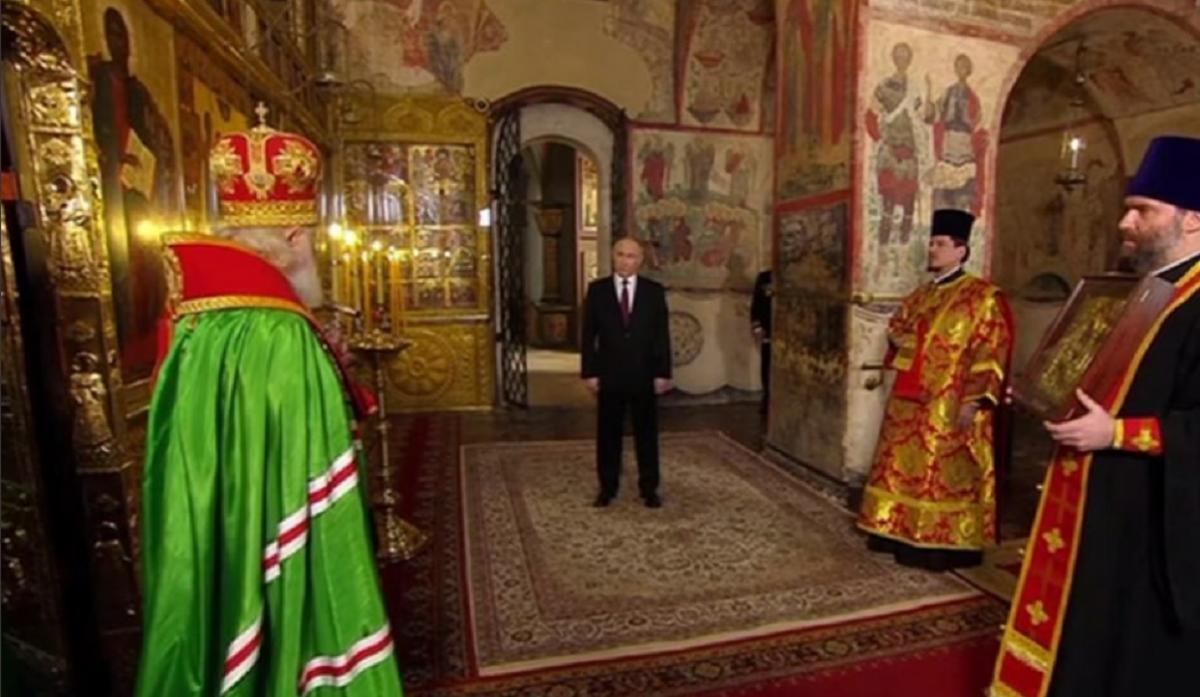 Глава РПЦ Кирилл пожелал Путину править до смерти / скриншот Глава РПЦ Кирилл пожелал Путину править до смерти / скриншот