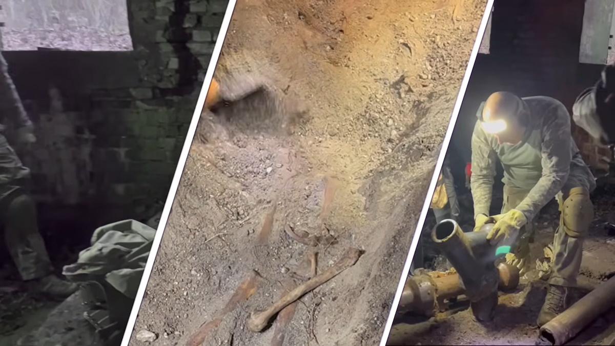 Кістки виявили під будинком, де жив Герінг / кадр з відео Кістки виявили під будинком, де жив Герінг / кадр з відео