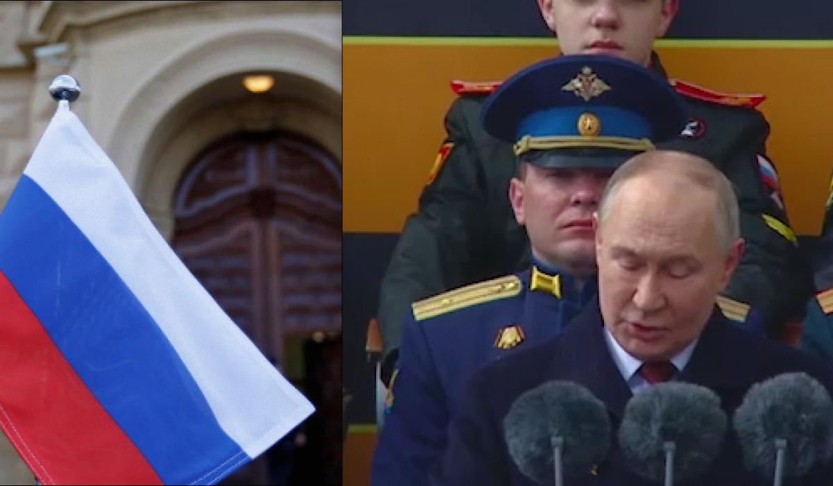 Западные журналисты узнали, как Владимир Путин использовал парад победы в Москве в пропагандистких целях / коллаж с фото REUTERS и скриншота