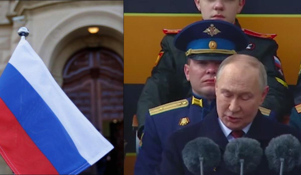 Західні журналісти дізналися, як Володимир Путін використовував парад перемоги в Москві в пропагандистських цілях / колаж з фото REUTERS і скріншоту Західні журналісти дізналися, як Володимир Путін використовував парад перемоги в Москві в пропагандистських цілях / колаж з фото REUTERS і скріншоту