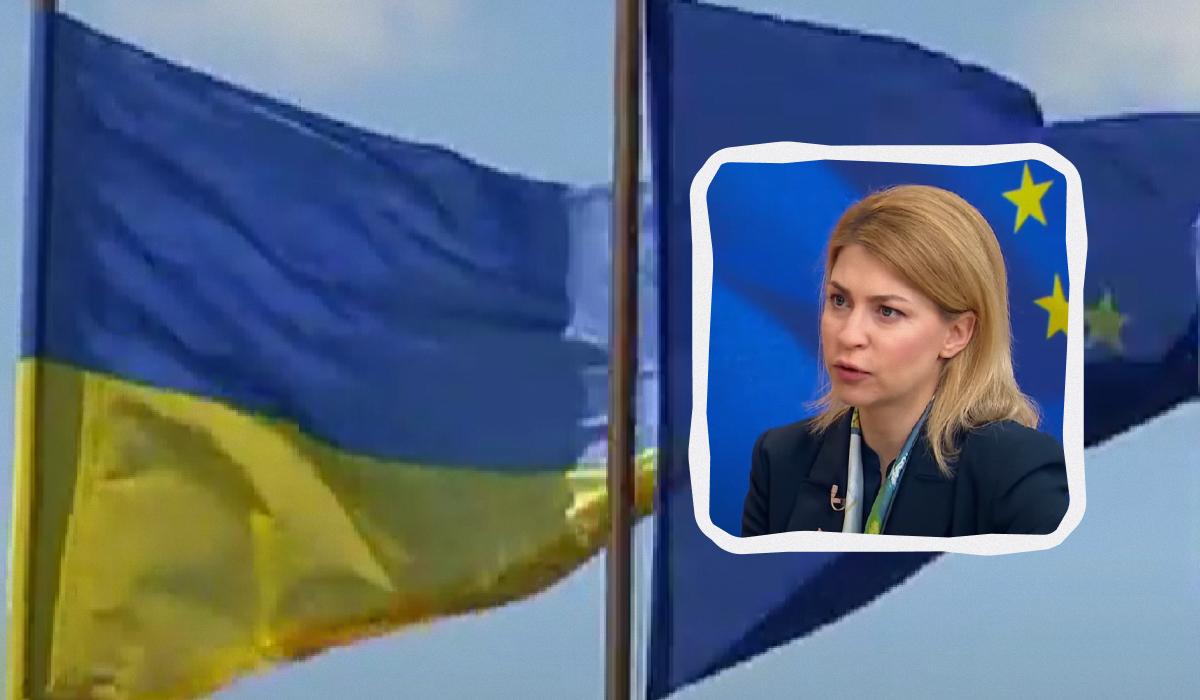 Стафанишина рассказала, что может стать преградой для начала переговоров о вступлении Украины в ЕС / Коллаж УНИАН, скриншоты