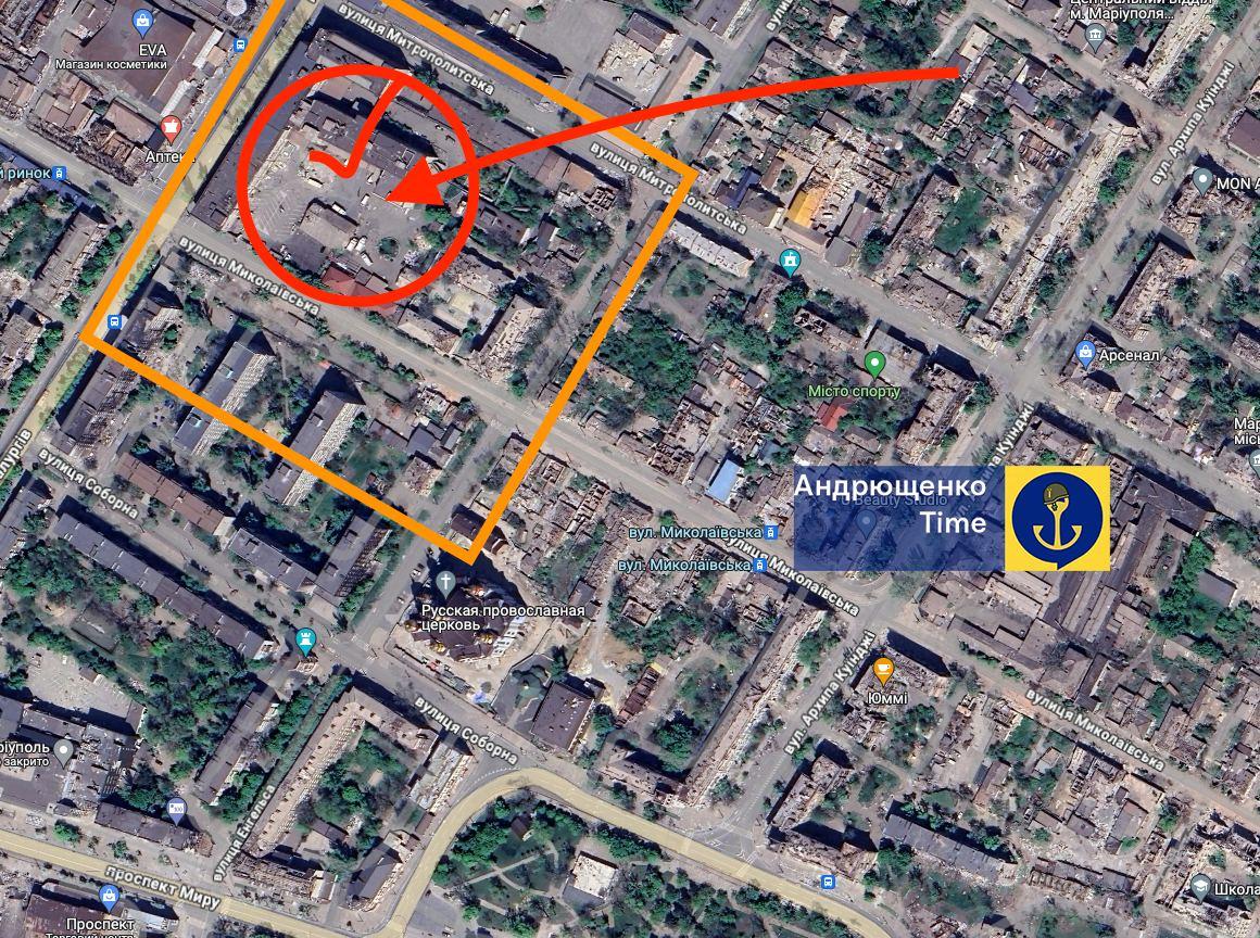 База оккупантов в Мариуполе, по которой, предположительно, ударили ВСУ / фото Петр Андрющенко База оккупантов в Мариуполе, по которой, предположительно, ударили ВСУ / фото Петр Андрющенко