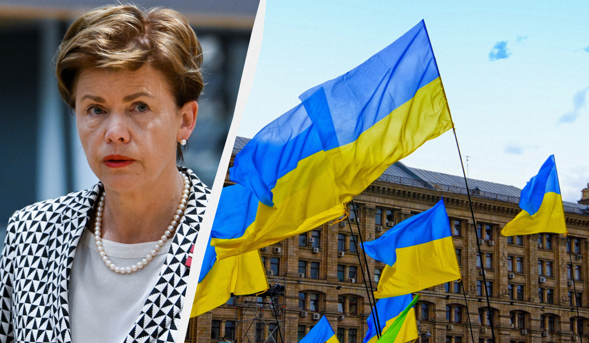 Глава МИД Латвии Байба Браже также повторила, что Украина может использовать западное оружие для ударов по военным базам в РФ / коллаж УНИАН, фото European Union, ua.depositphotos.com Глава МИД Латвии Байба Браже также повторила, что Украина может использовать западное оружие для ударов по военным базам в РФ / коллаж УНИАН, фото European Union, ua.depositphotos.com