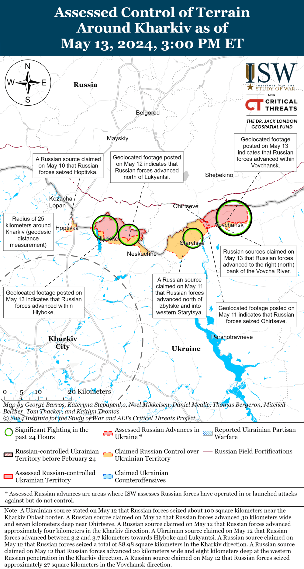 В ISW повідомили деталі наступу ворога на Харківщині / карта understandingwar.org В ISW повідомили деталі наступу ворога на Харківщині / карта understandingwar.org