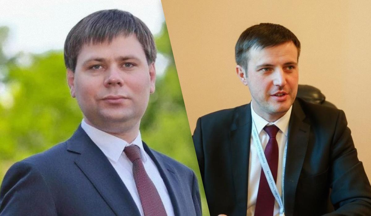 Нові в. о. міністрів Василь Шкураков та Тарас Висоцький / колаж УНІАН, фото УНІАН, Мінінфраструктури Нові в. о. міністрів Василь Шкураков та Тарас Висоцький / колаж УНІАН, фото УНІАН, Мінінфраструктури