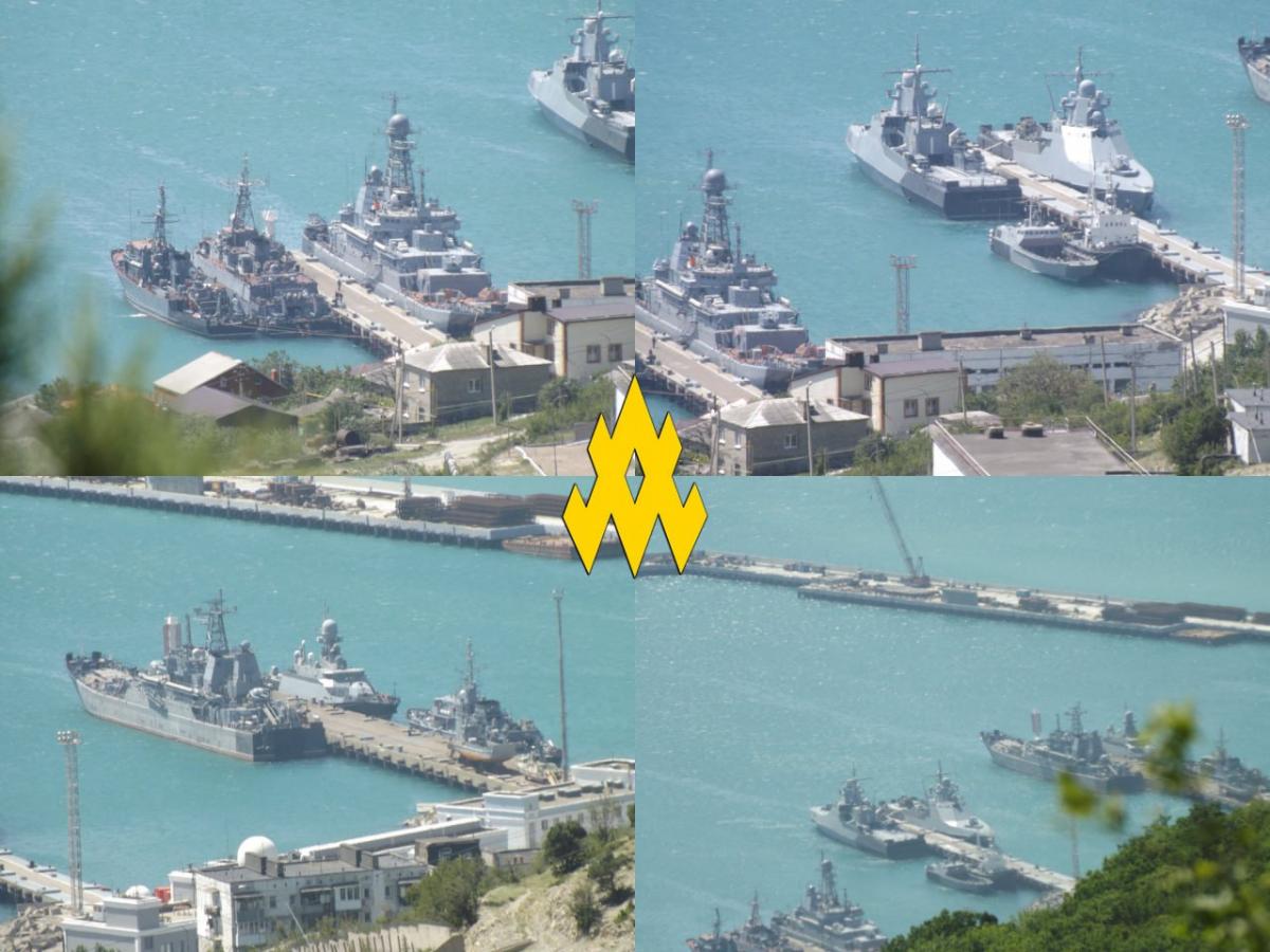 Логістика у Новоросійську під таку кількість кораблів не розрахована / фото t.me/atesh_ua Логістика у Новоросійську під таку кількість кораблів не розрахована / фото t.me/atesh_ua