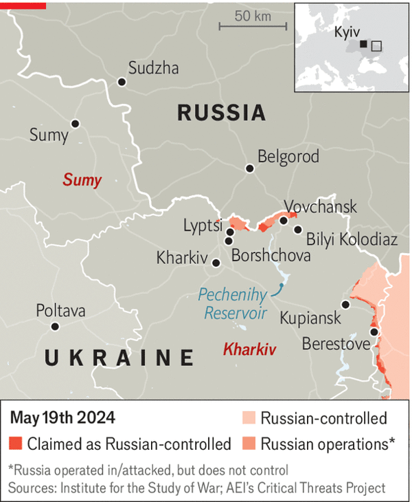 карта The Economist