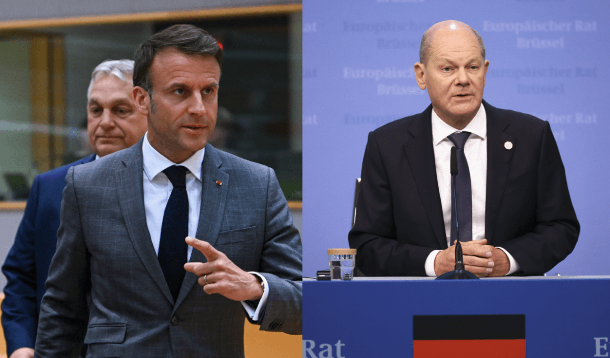 Макрон и Шольц потребовали внести изменения в формулировки по таким чувствительным темам, как оборона / коллаж УНИАН, фото European Union Макрон и Шольц потребовали внести изменения в формулировки по таким чувствительным темам, как оборона / коллаж УНИАН, фото European Union