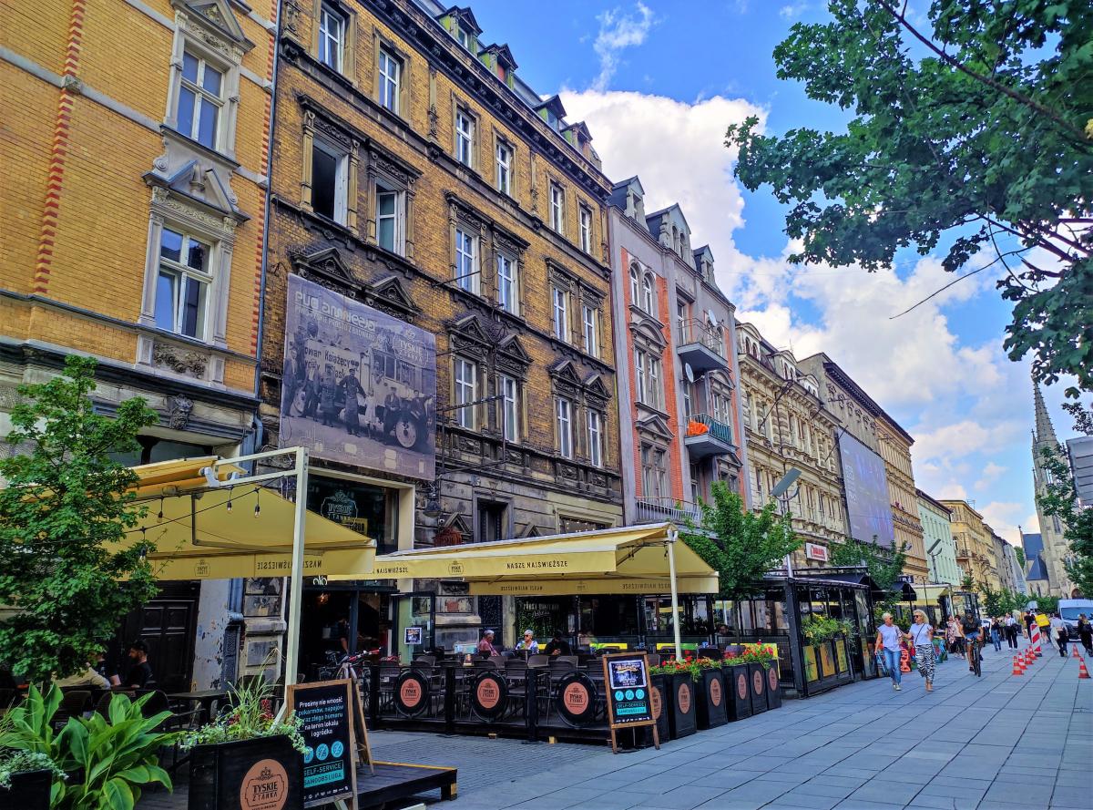 Одна з популярних вуличок у центрі Катовіце / фото Марина Григоренко