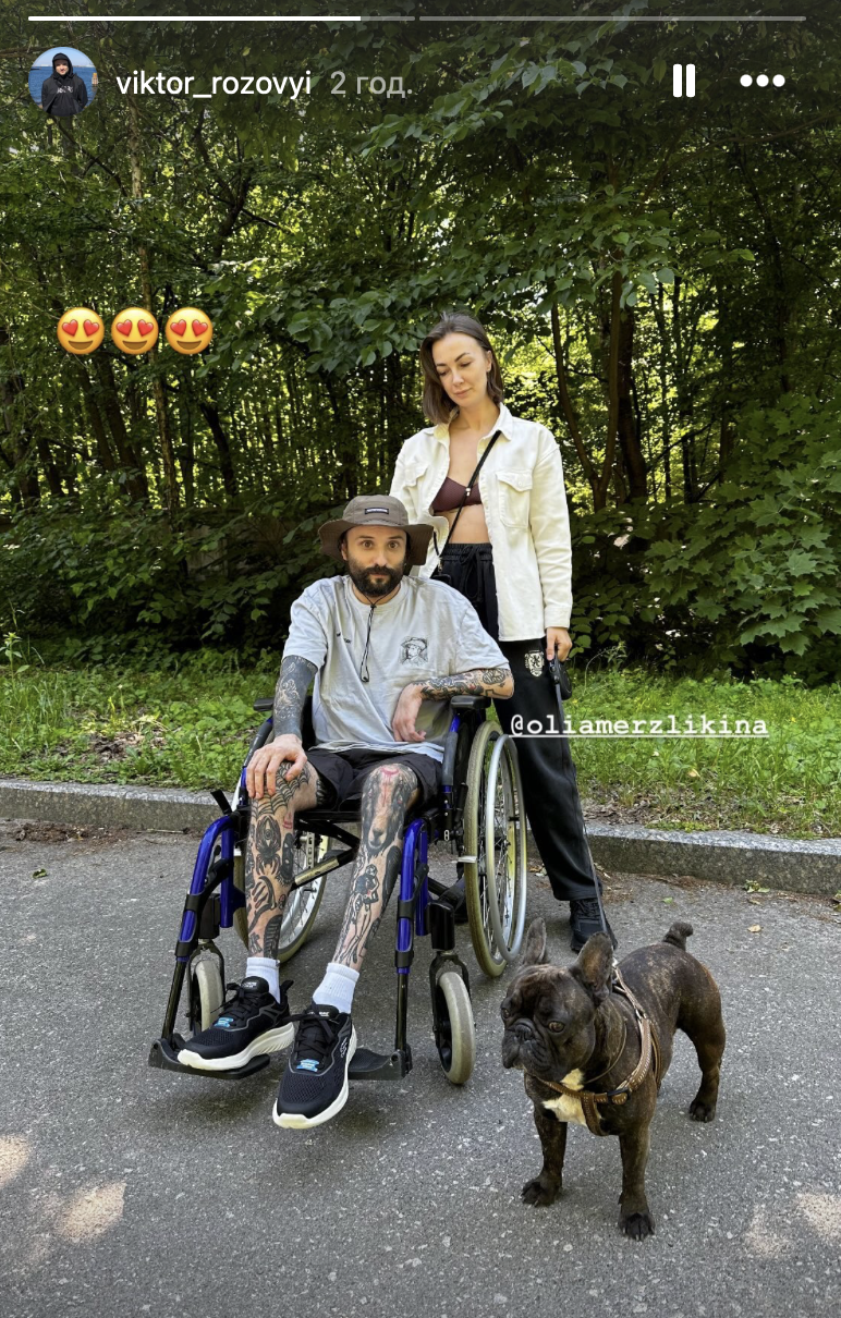 Віктор Розовий з дружиною / Скріншот Instagram