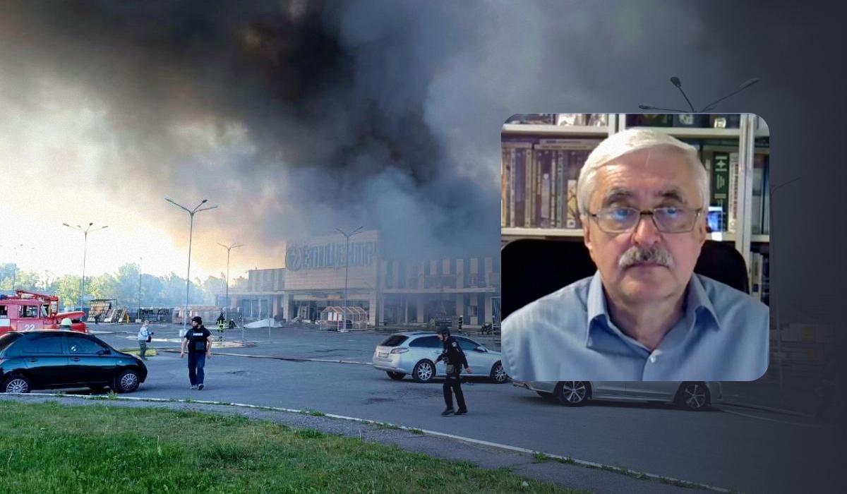 Романенко прокоментував російський удар по "Епіцентру" в Харкові / колаж УНІАН, фото Олег Синєгубов, скріншот Романенко прокоментував російський удар по "Епіцентру" в Харкові / колаж УНІАН, фото Олег Синєгубов, скріншот