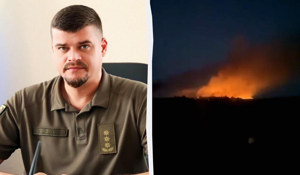 Лисогор розкрив деталі потужного "прильоту" в окупованоуму Луганську / колаж УНІАН, фото t.me/luhanskaVTSA, скріншот Лисогор розкрив деталі потужного "прильоту" в окупованоуму Луганську / колаж УНІАН, фото t.me/luhanskaVTSA, скріншот