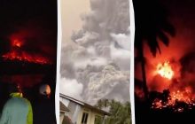 В Индонезии из-за извержения опасного вулкана эвакуируют 12 тысяч человек (видео)