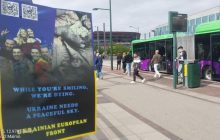 Український Європейський Фронт провів акцію у шведському Мальме, де проходив фінал Євробачення