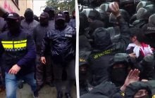 "Рабы! Рабы!": в Грузии полиция и "титушки" применили силу к протестующим (видео)