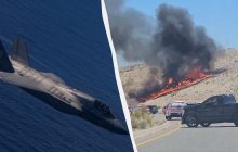 В США разбился экспериментальный истребитель F-35 стоимостью $135 миллионов (видео)