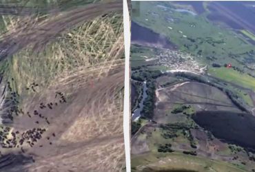 З'явилось відео ефектного прильоту по полігону окупантів на Луганщині