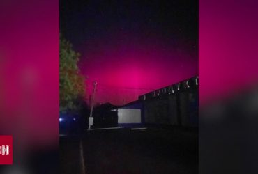 Розовое свечение в ночь на 3 мая наблюдали украинцы