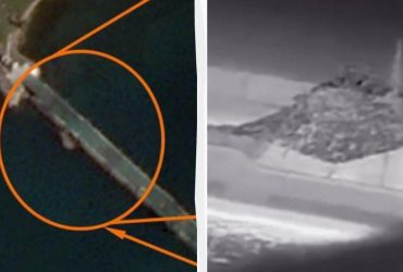 Удар по катеру России в Крыму: спутник показал повреждения пирса (фото)