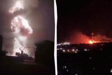 В оккупированных Ровеньках мощно пылает нефтебаза, оккупанты жалуются на прилеты (видео)
