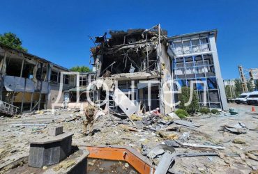 В Донецке прилетело по месту сбора боевиков (фото, видео)