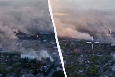 Сплошной дым: DeepState показал, как выглядит Волчанск на Харьковщине (видео)