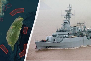 Китай почав військові навчання і оточив Тайвань з моря в якості покарання