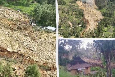 Зсув зрівняв із землею село в Папуа-Новій Гвінеї (відео)