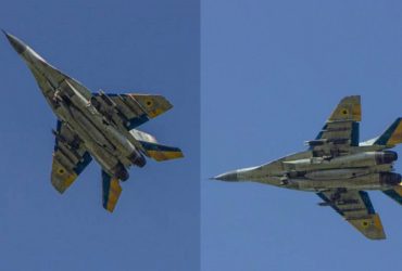 З'явилися фото українського МіГ-29, який несе відразу п'ять американських бомб SDB
