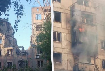 Россия сбросила три авиабомбы на Торецк (фото)