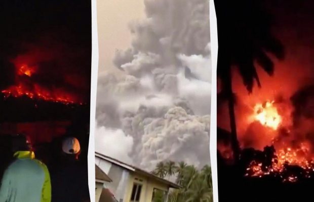 В Індонезії через виверження небезпечного вулкана евакуюють 12 тисяч осіб (відео)