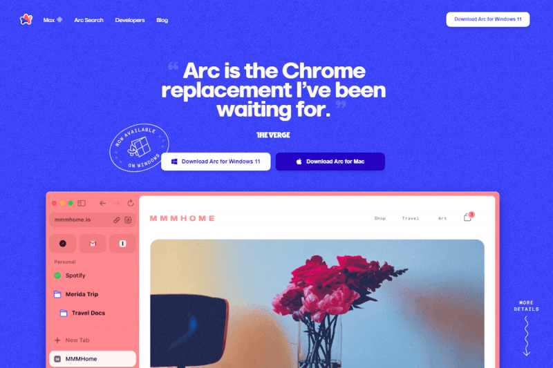 Браузер Arc стал доступен всем пользователям Windows 11 / фото The Browser Company