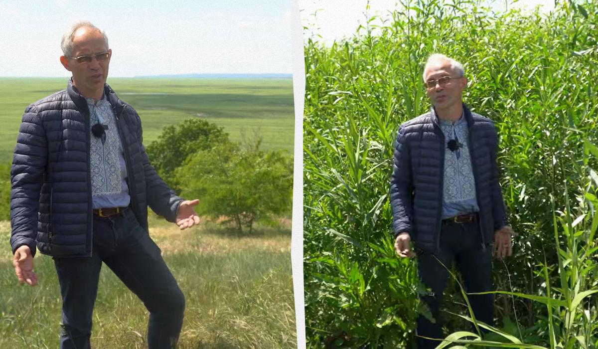 Вадим Манюк розповів, що зараз відбувається на місці водосховища / колаж УНІАН, кадри з відео Вадим Манюк розповів, що зараз відбувається на місці водосховища / колаж УНІАН, кадри з відео