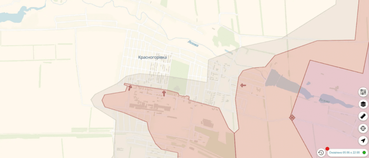 Просування ворога / скриншот DeepState