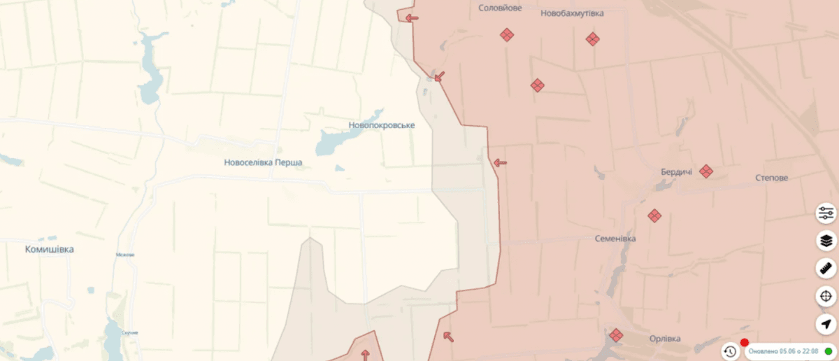 Просування ворога / скриншот DeepState