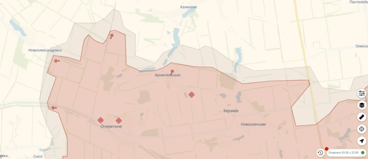 Просування ворога / скриншот DeepState