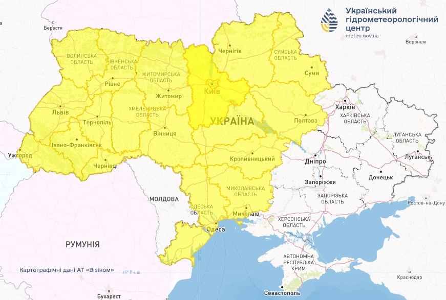 11 червня в Україні будуть грози та сильні порви вітру / фото Укргідрометцентр 11 червня в Україні будуть грози та сильні порви вітру / фото Укргідрометцентр