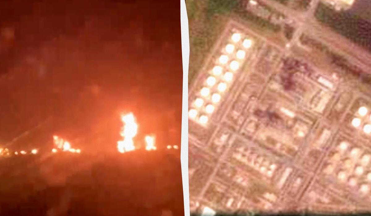 В ВСУ подтвердили поражение Новошахтинского НПЗ в России / коллаж УНИАН, фото Радио Свобода, скриншот В ВСУ подтвердили поражение Новошахтинского НПЗ в России / коллаж УНИАН, фото Радио Свобода, скриншот