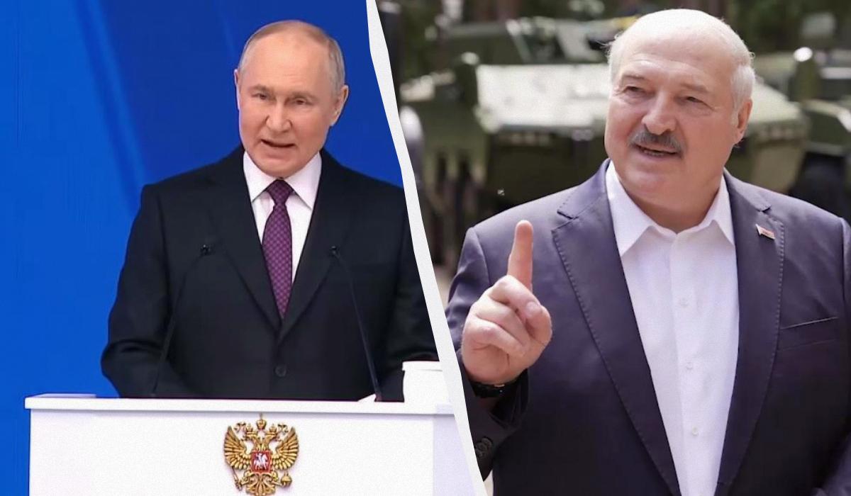 Білорусь просить грошей у Путіна  / колаж УНІАН, скріншот