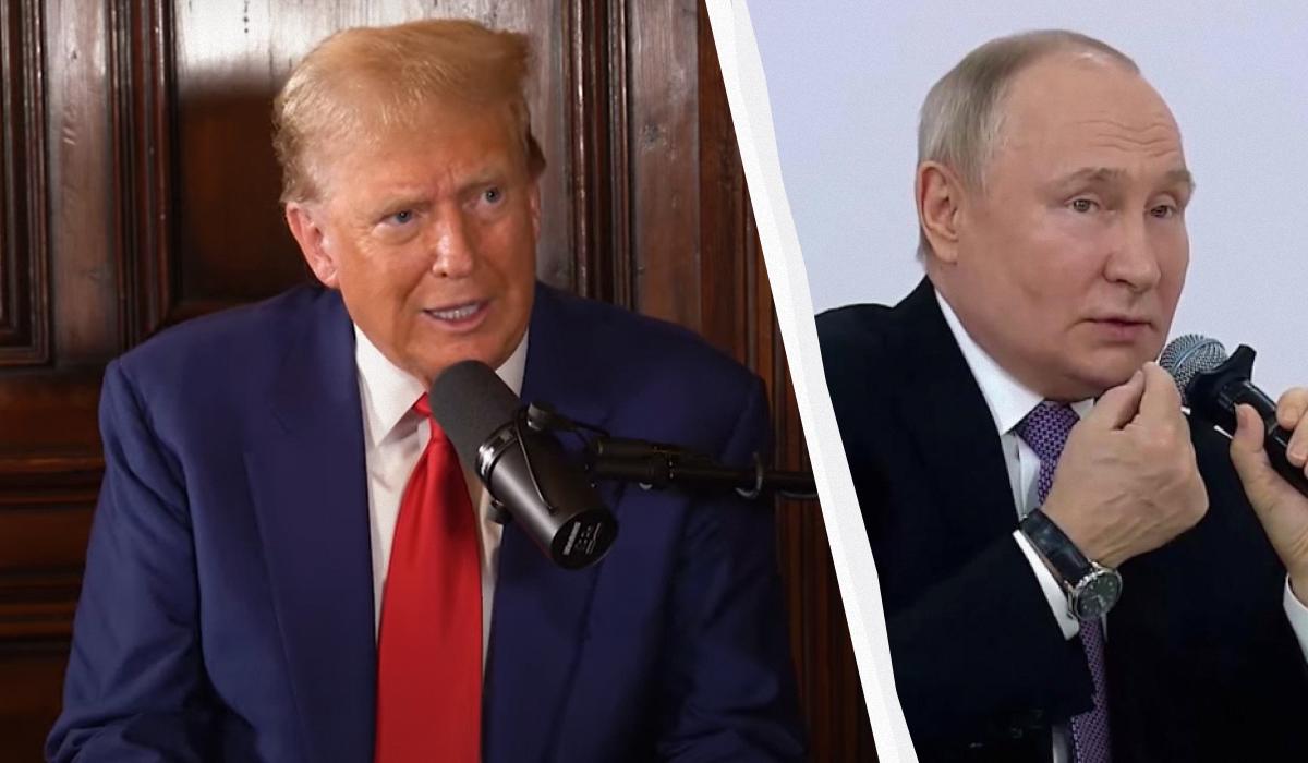 За інформацією журналістів, Трамп погрожував Путіну під час телефонної розмови / колаж УНІАН, скриншоти За інформацією журналістів, Трамп погрожував Путіну під час телефонної розмови / колаж УНІАН, скриншоти