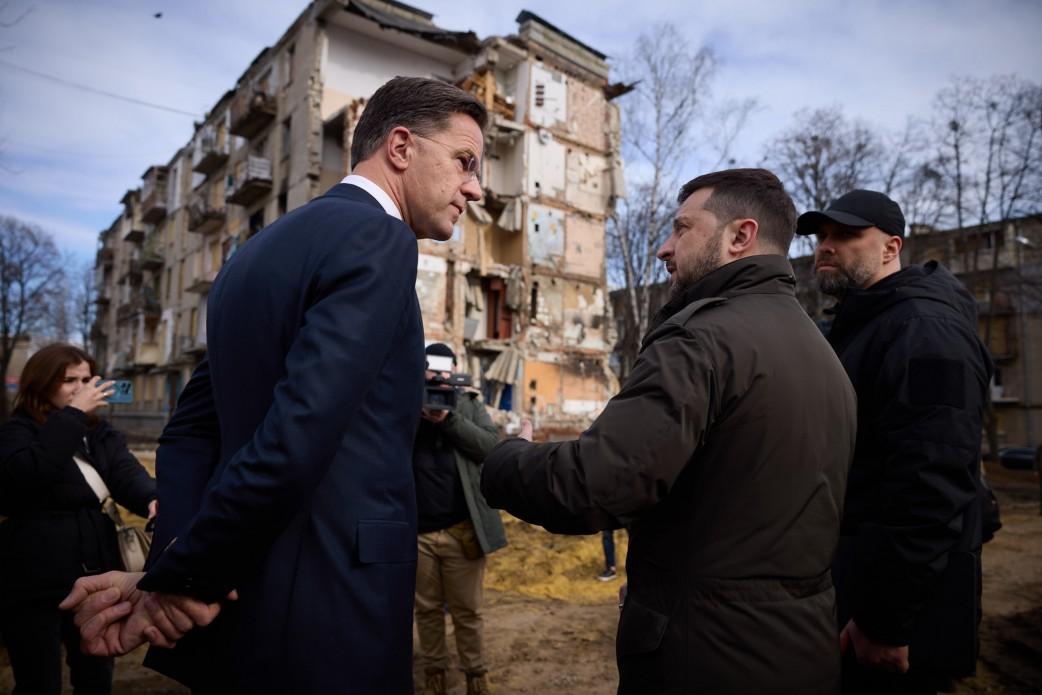 Марк Рютте та Володимир Зеленський на початку березня відвідали Харків / фото president.gov.ua Марк Рютте та Володимир Зеленський на початку березня відвідали Харків / фото president.gov.ua