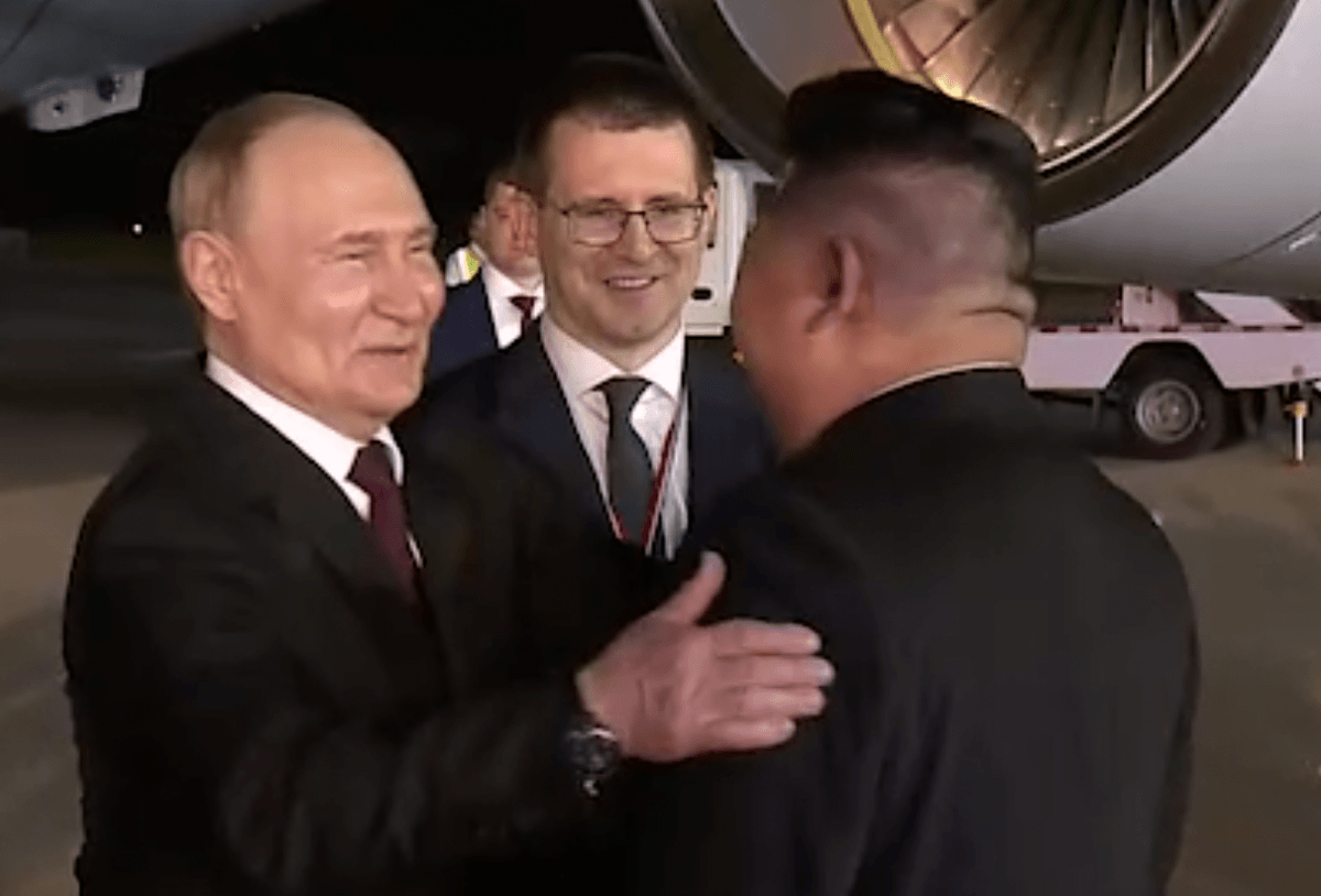 Путин прибыл в КНДР / Скриншот Путин прибыл в КНДР / Скриншот