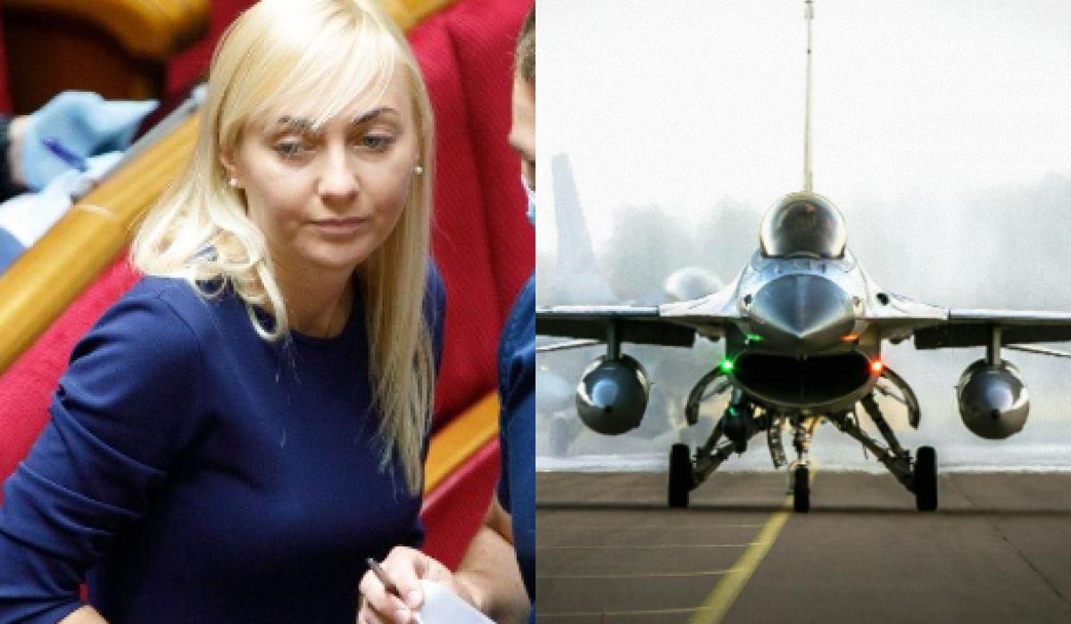 За словам депутатки, найбільша зараз проблема - це навчання наших пілотів на F-16 / колаж УНІАН, фото УНІАН, Getty Images За словам депутатки, найбільша зараз проблема - це навчання наших пілотів на F-16 / колаж УНІАН, фото УНІАН, Getty Images