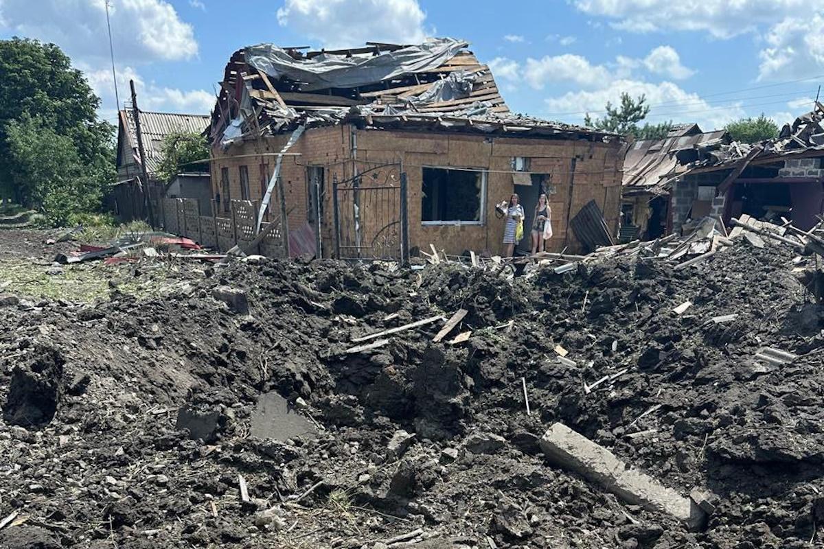 Росіяни зруйнували приватні будинки в Покровську / фото t.me/VadymFilashkin Росіяни зруйнували приватні будинки в Покровську / фото t.me/VadymFilashkin