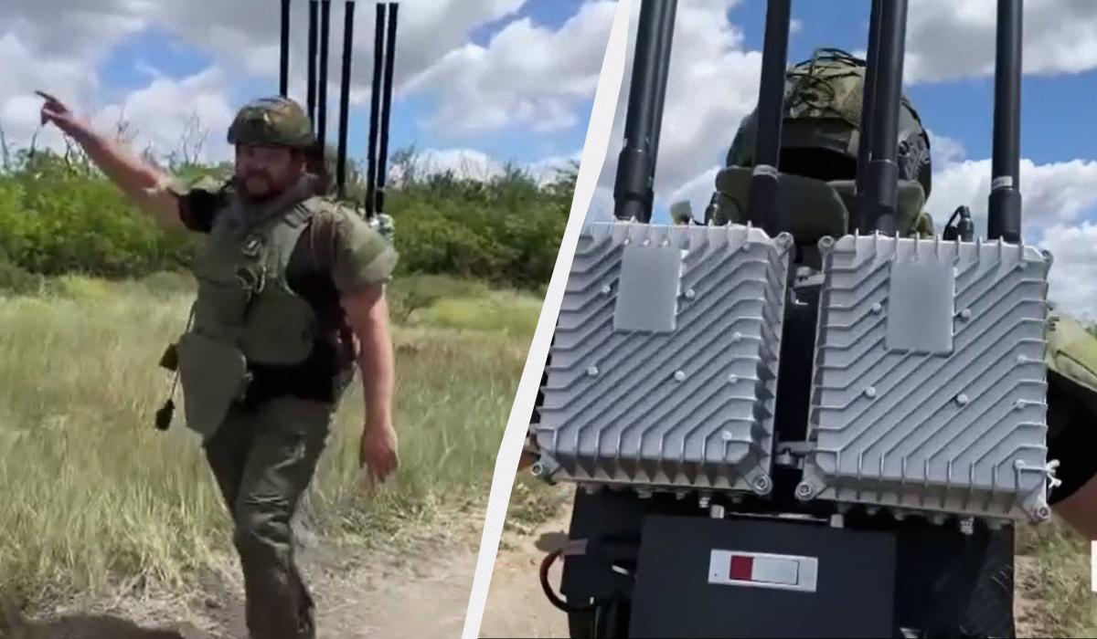 Россияне экспериментируют с системами РЭБ / коллаж УНИАН, кадры из видео Россияне экспериментируют с системами РЭБ / коллаж УНИАН, кадры из видео