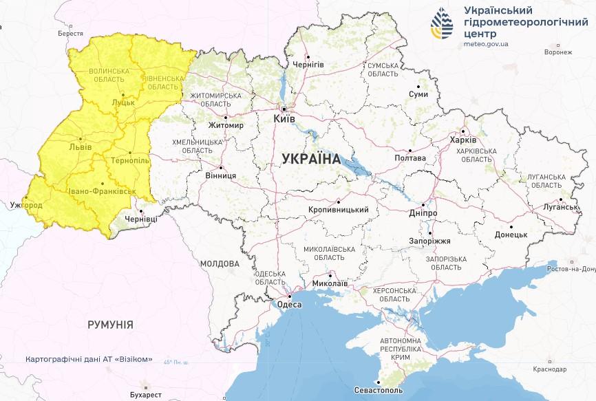 29 июня на западе Украины будут грозы, град и шквалы - фото Укргидрометцентр 29 июня на западе Украины будут грозы, град и шквалы - фото Укргидрометцентр