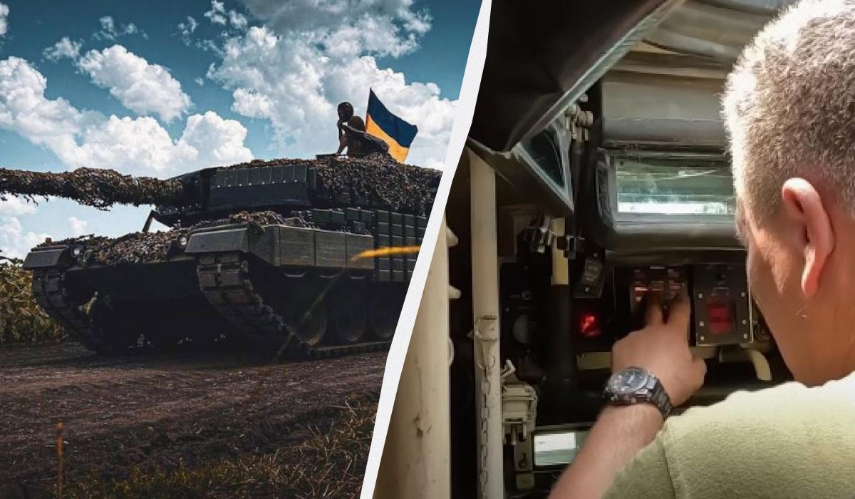 Український екіпаж розповів про роботу німецького Leopard / колаж УНІАН, фото Офіс президента, скріншот Український екіпаж розповів про роботу німецького Leopard / колаж УНІАН, фото Офіс президента, скріншот