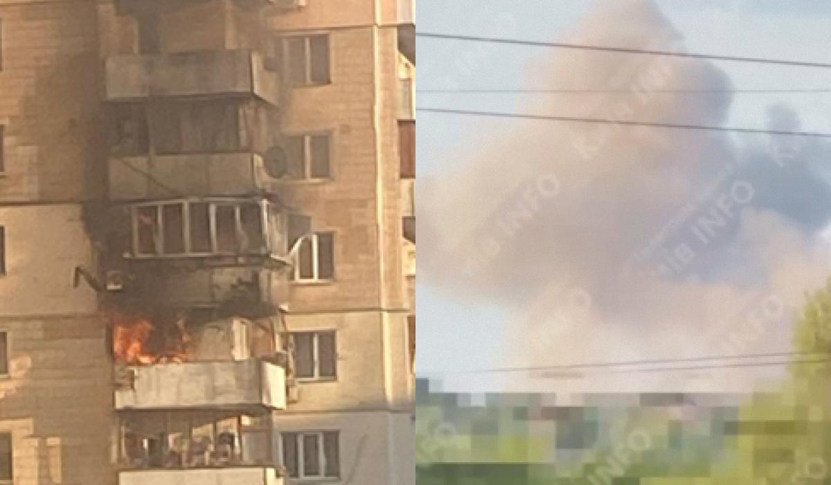 Росія вдарила по Києву ракетами / колаж УНІАН, фото КГВА, скріншот Росія вдарила по Києву ракетами / колаж УНІАН, фото КГВА, скріншот