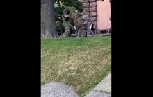 В Киеве мужчина ударил в лицо сотрудника ТЦК: его задержали (видео)