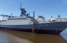 Последний в серии: россияне спустили на воду корабль-носитель "Калибров"